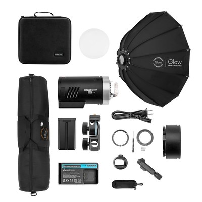 Flashpoint XPLOR 300 Pro TTL R2 Monolight, комплект с софтбоксом ParaPop II OTA