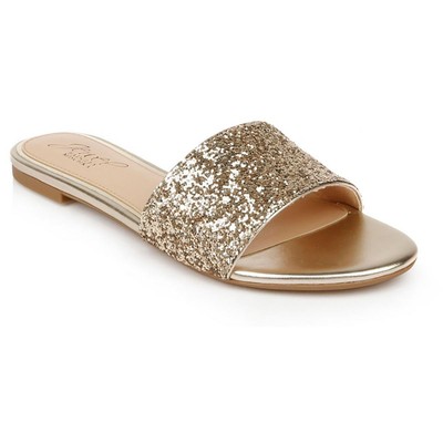 Женские босоножки Dillian Gold Slide Jewel Badgley Mischka 10 Medium (B,M) 1635