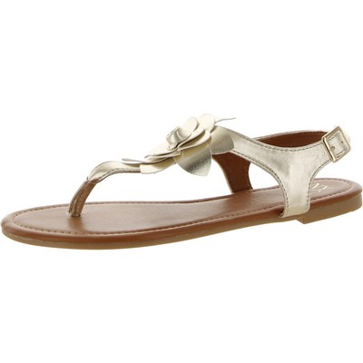 

Женские золотые сандалии с ремешком на пятке New York - Company 10 Medium (B,M) BHFO 6371, Золотой, BHFO