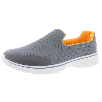 

Мужские кроссовки Skechers Go Walk 4 — Incredible Grey для ходьбы 10 Extra Wide (EEE) 0517, Charcoal/orange