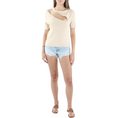 

Женская бежевая рубашка в рубчик с вырезом b Endless Rose с пуловером  BHFO 2956, Light beige