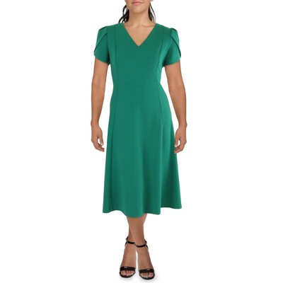 Calvin Klein Womens Hi-Low Midi Office Wear Wear To Work Dress BHFO 9641