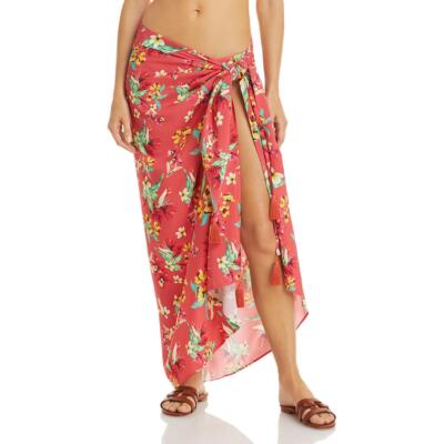 

Женское нижнее белье Aqua Swim с красными кисточками и цветочным принтом  BHFO 4275, Коралл