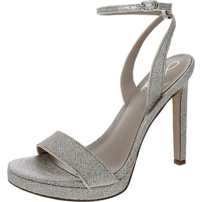 Женские кожаные туфли на каблуке Sam Edelman из нефрита и серебра 11 см (B, M) BHFO 4758