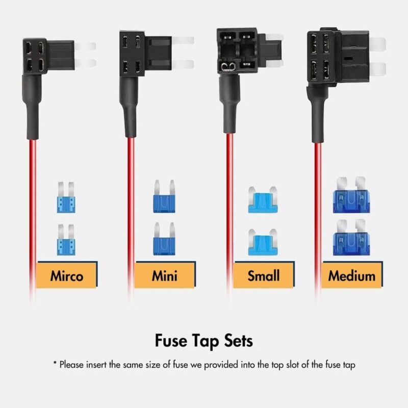 WOLFBOX USB C Hardwire Kit For G900/G850/G840S/G840H,W/ Multiple Size connectors