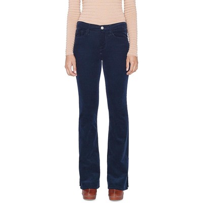 FRAME Womens Navy Boot Cut High Rise Corduroy Bootcut Pants 33 BHFO 7462