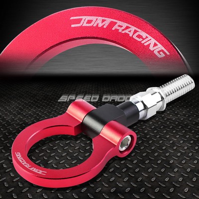 ДЛЯ 09-13 HONDA FIT 7 M18 X 2,5 T-6061 АЛЮМИНИЕВОЕ РОЗОВОЕ КОЛЬЦО ПЕРЕДНЕГО/ЗАДНЕГО БУКСИРНОГО КРЮКА