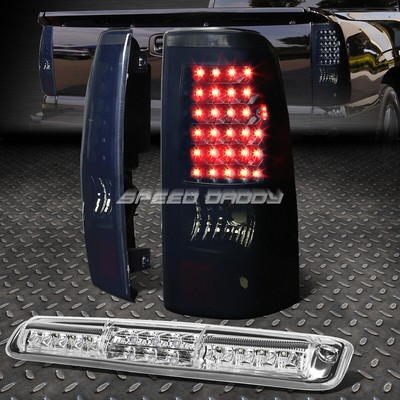 ХРОМИРОВАННЫЙ ЗАДНИЙ ФОНАРЬ СО СВЕТОДИОДНОЙ ПОДСВЕТКОЙ + ПРОЗРАЧНЫЙ 3-Й СТОП-СИГНАЛ И ГРУЗОВОЙ ФОНАРЬ ДЛЯ 03-07 SILVERADO/SIERRA