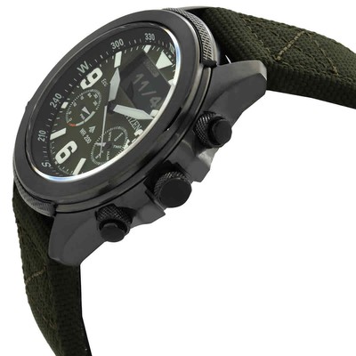Pre-owned Citizen Promaster Land Analog-digital Green Dial Men's Watch Jv1005-02w