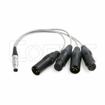 Atomos Shogun 7 Ninja Inferno Monitor Mic Audio Breakout Cable 10 pin XLR Cable