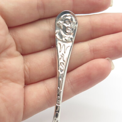 925 Sterling Silver Antique Mechanics Co. Washington D.C . The Capitol Spoon