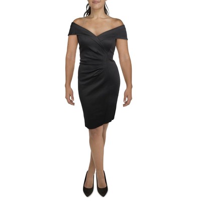 Женское черное трикотажное свадебное коктейльное и вечернее платье X by Xscape 6 BHFO 9443
