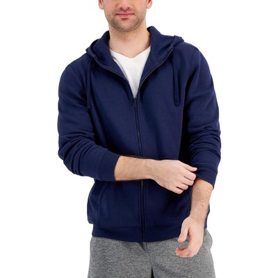 

Ideology Mens Hoodie Fitness Workout Zip-Up Jacket Athletic Big - Tall BHFO 0495, Indigo sea, 100137931BT