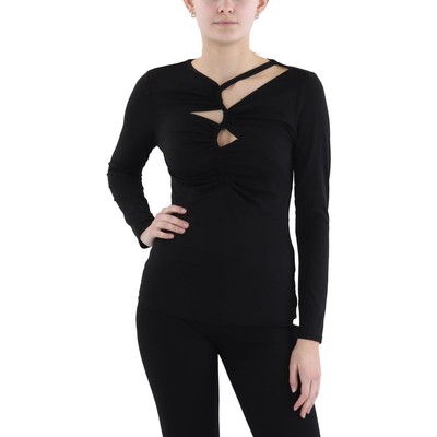 Marciano Womens Selina Black Cut-Out Long Sleeve Pullover Top Shirt M BHFO 0470