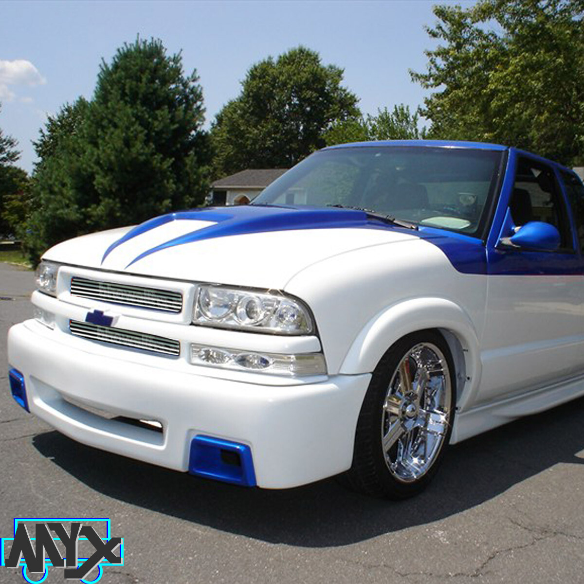 Grill Fits 1998-2004 Chevy S-10 /1998-2005 Blazer Polished Upper Billet Grille