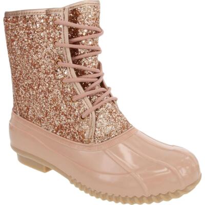 Ботинки Sugar Womens Skipper с блестящей флисовой подкладкой в боевом стиле и на шнуровке BHFO 3941