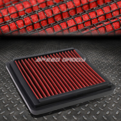 ДЛЯ 06-15 HONDA CIVIC HYBRID КРАСНАЯ МНОГОРАЗОВАЯ/МОЮЩАЯСЯ ВСТАВНАЯ ПАНЕЛЬ ВОЗДУШНОГО ФИЛЬТРА