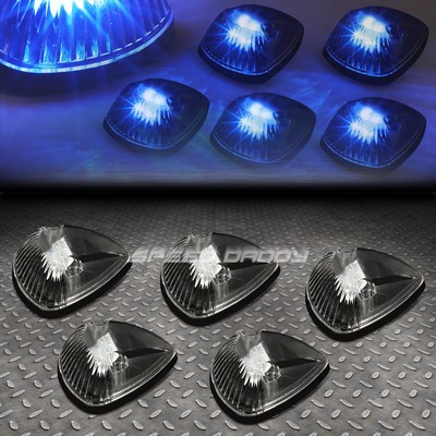 ДЛЯ 94-98 DODGE RAM BR/BE 5ШТ ЧЕРНЫЙ КОРПУС СИНИЙ СВЕТОДИОДНЫЙ ХОДОВОЙ ФОНАРЬ НА КРЫШЕ КАБИНЫ