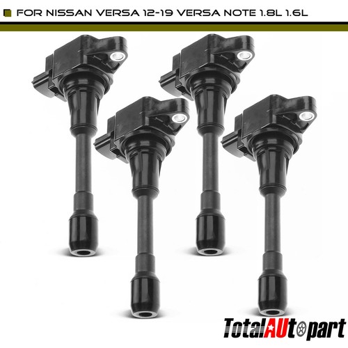 4x Ignition Coils for Nissan Versa 1219 Versa Note 1419 1.8L 1.6L