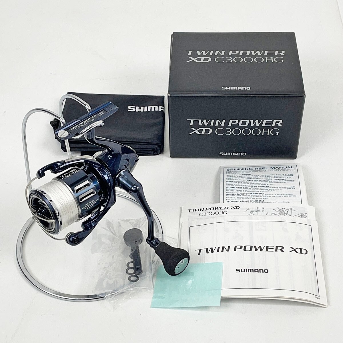 リール SHIMANO TWIN POWER XD C3000HG Shimano 21 Twin Power XD C3000HG Spinning Reel Excellent