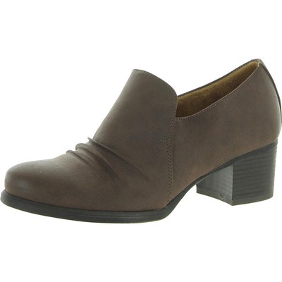 

Коричневые лоферы без шнуровки Natural Soul Womens Star 7 Medium (B,M) BHFO 1811, Коричневый, Star