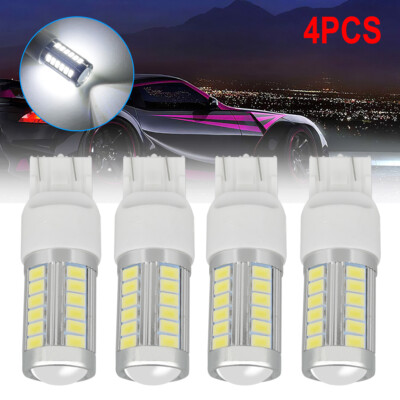 4Pcs 7440 7443 LED White 6000K Reverse Backup Turn Signal Parking Light Bulbs