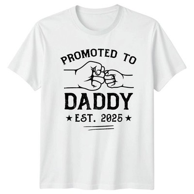 Promoted To Daddy Est 2025 New Dad Herren T-Shirt First Time Father