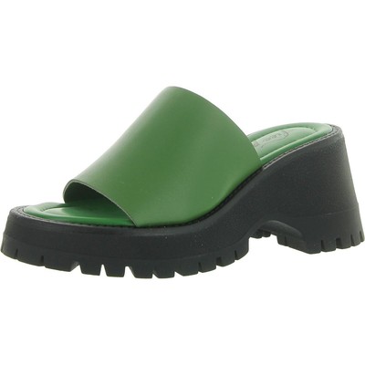 Free People Womens WINONA Leather Open Toe Slip On Mule Sandals Shoes BHFO 9452