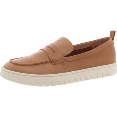 Vionic Womens Uptown Tan Leather Slip On Loafers Shoes 10 Medium (B,M) BHFO 7975