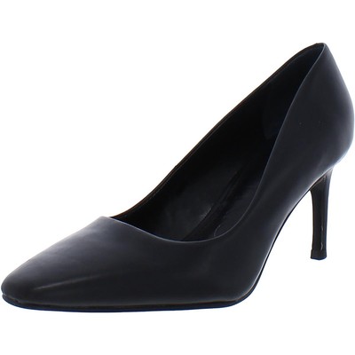 

Черные кожаные туфли-лодочки Calvin Klein Womens Callia 6 Medium (B,M) BHFO 3009, Black leather