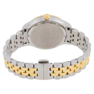 Pre-owned Versace Hellenyium Quartz Blue Dial Two-tone Ladies Watch Ve2s00522