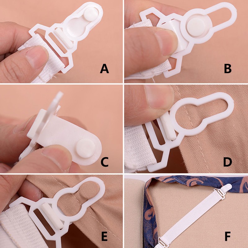 Adjustable Elastic Suspender Garter Belts Plastic/Metal Clips Corset