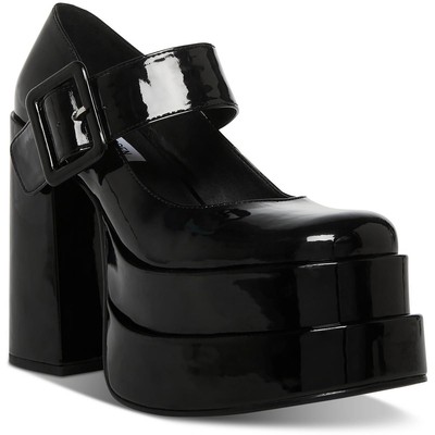Женские туфли Carly Black Mary Jane на каблуке Steve Madden, средний размер 8,5 (B, M) BHFO 1216