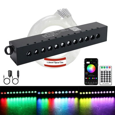 RGB 12LED Meteor Shooting Star Kits 60pcs 0.04in 9.8ft Colorful Shooting Star...