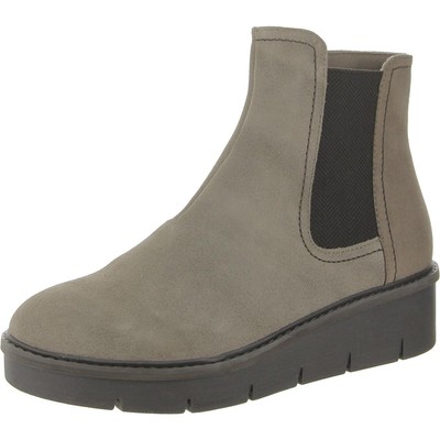 Женские ботинки-пинетки Clarks Airabell Move из серой замши шириной 9 см (C, D, W) BHFO 5275