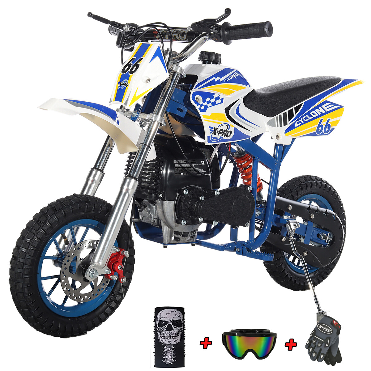 X-PRO Cyclone 40cc Mini Dirt Bike Gas Powered 4 Stroke Kids Pit Bikes Off Road