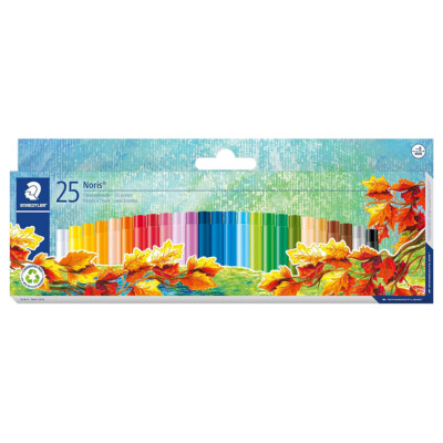Staedtler Noris Oil Pastels 25 in Pack 8mm Tip Colouring Pencil Assorted Colours