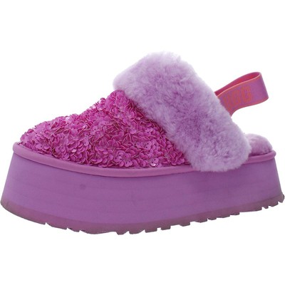 

Женские розовые туфли Ugg на платформе с ремешком на щиколотке, на меху, 10, средний (B,M) BHFO 3926, Echinacea