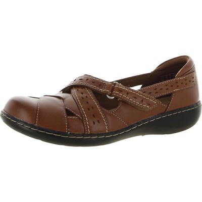 Женские кожаные туфли на плоской подошве Clarks Ashland Spin Q Tan 9,5 Medium (B,M) BHFO 8229