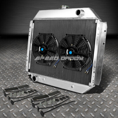 2-РЯДНЫЙ АЛЮМИНИЕВЫЙ РАДИАТОР+ 2X12 ВЕНТИЛЯТОРОВ ДЛЯ 68-79 F100/150/F250/BRONCO 302-400