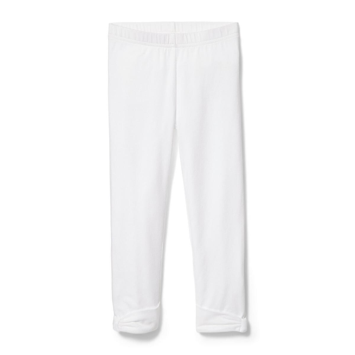 BOW CUFF 252422 Girl Leggings White Size 5