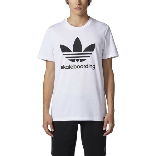 

[BR5007] Мужская футболка Adidas Originals Skateboarding Trefoil Logo - Белый, Многоцветный