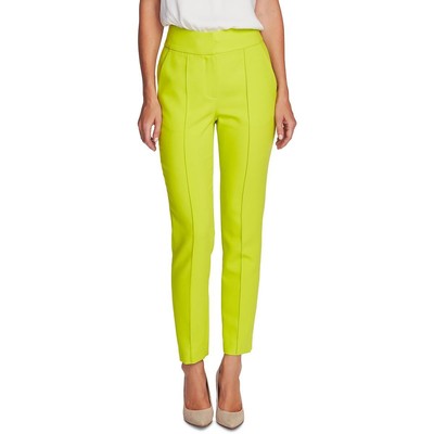 Женские брюки Vince Camuto из зеленого крепа с застежкой на пуговицы 4 BHFO 0896