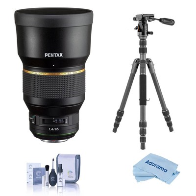 Объектив Pentax HD Pentax-D FA 85mm f/1.4 ED SDM AW со штативом Vanguard VEO 3 GO 204CP