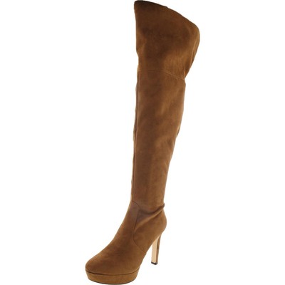 Женские сапоги Nine West Gotcha 2 Коричневые сапоги до колена Туфли 7 Средний (B,M) BHFO 5582