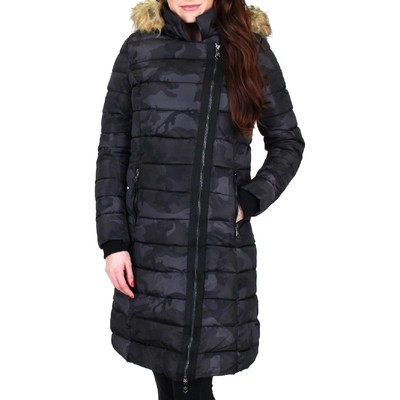 

Nanette Nanette Lepore Womens Grey Winter Maxi Puffer Coat Верхняя одежда  BHFO 4418, Camouflage