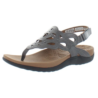 

Женские сандалии Rockport Ridge с металлическими шипами на плоской подошве BHFO 4193, Pewter, Ridge
