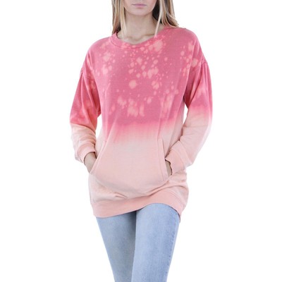 

No Comment Женское розовое повседневное короткое платье-толстовка Juniors  BHFO 1723, Pink tye dye