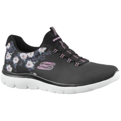 

Женские кроссовки Skechers Summits Perfect Blossom Slip-On 9.5 Medium (B,M) 7959, Black/multi/floral