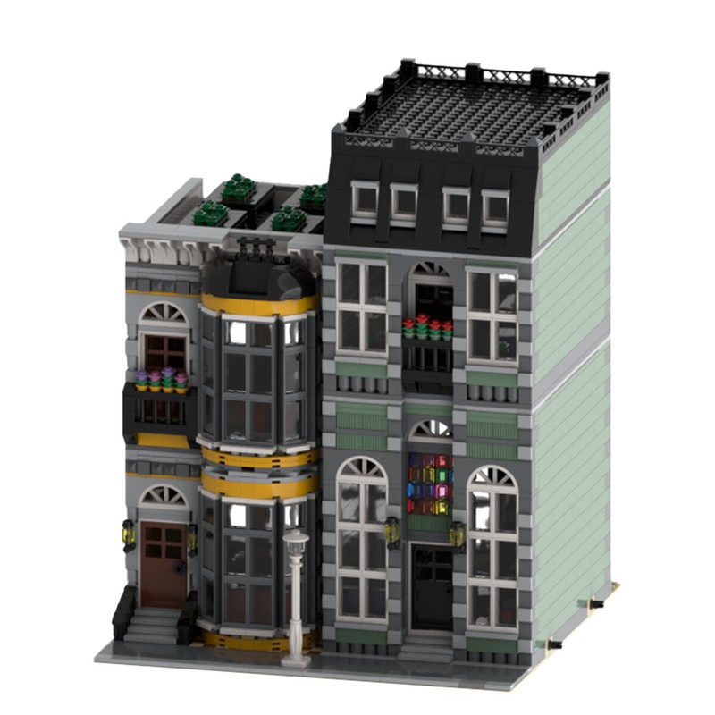 Modular Home with Interior Building Toys for Collection 2407 Pieces
